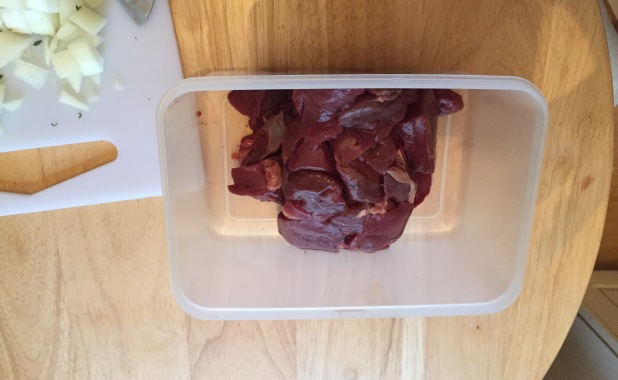 Raw venison