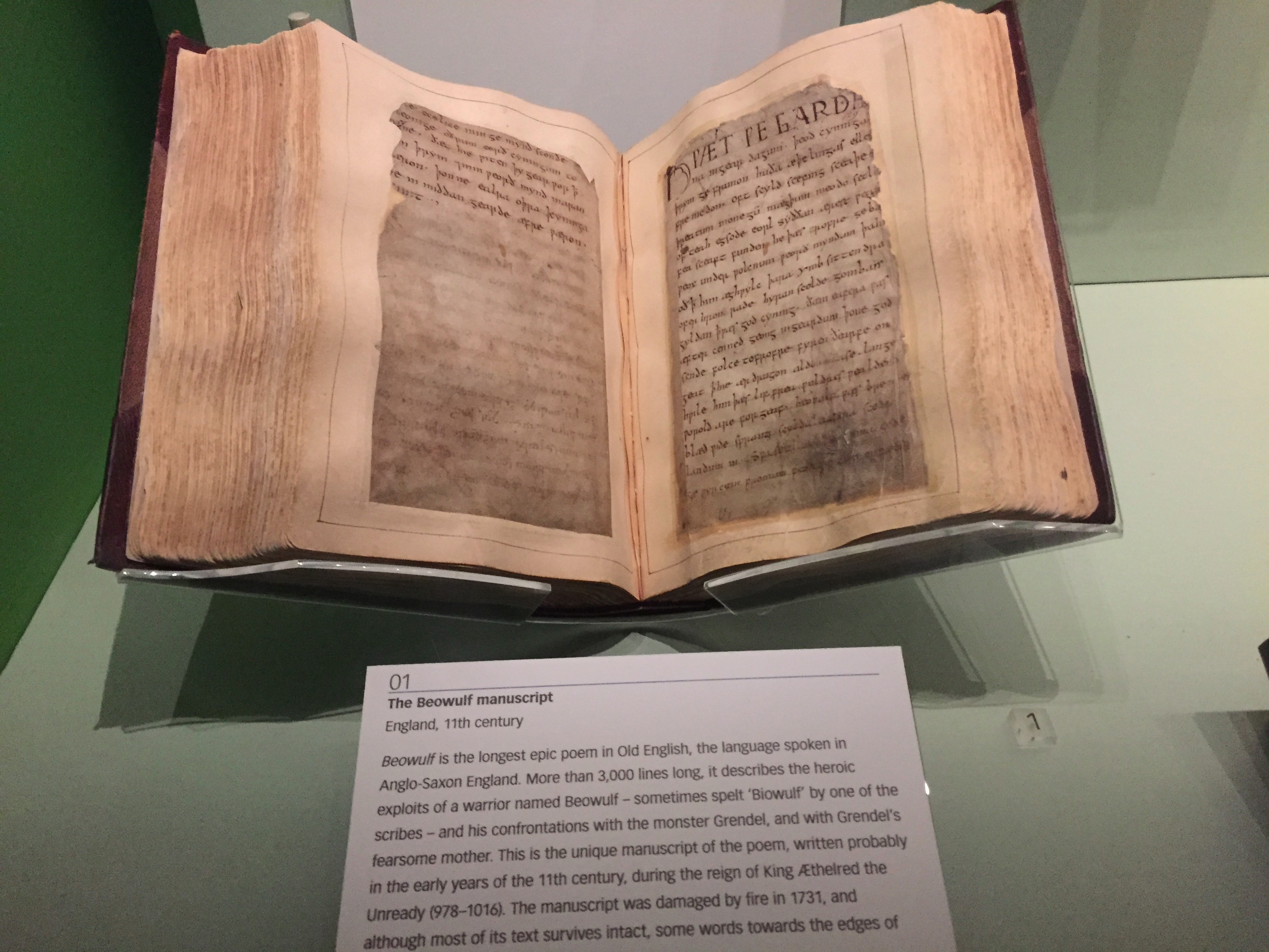Beowulf. BEOWULF! at the British Library